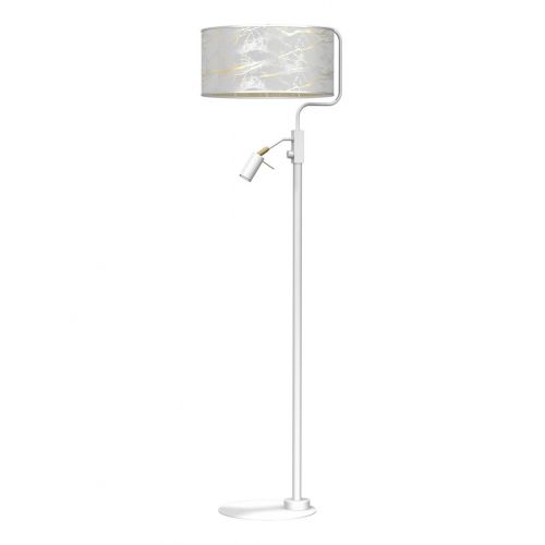 Milagro Senso MLP7311 lampa podłogowa stojąca 1x40W E27 biała/złota