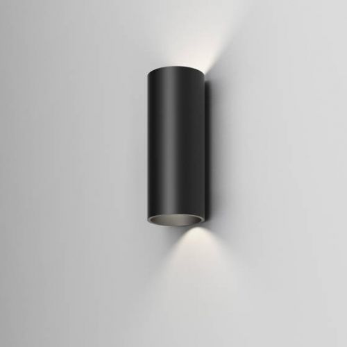 aqform :: lampa ścienna / kinkiet zewnętrzny vip czarny wys. 18 cm