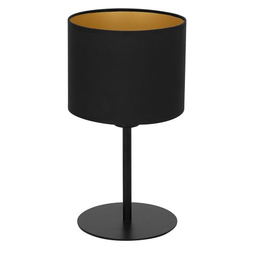 Luminex Frodi 3185 lampa stołowa lampka 1x60W E27 czarny/złoty