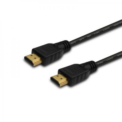 Savio Kabel HDMI (M) 2m, czarny, złote końcówki, v1.4 high speed, ethernet/3D wielopak 10 szt.,  CL-05