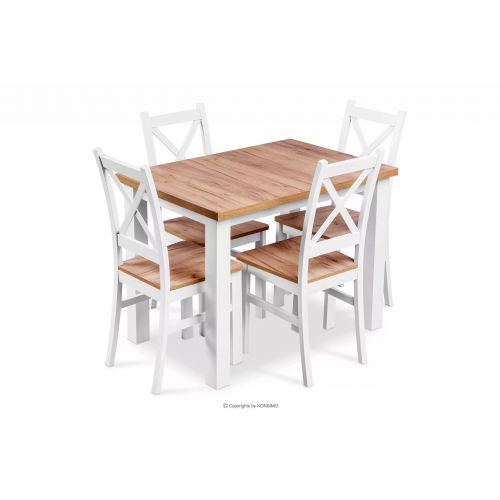Skandynawski stół z krzesłami do kuchni DAVI 