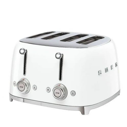 toster na 4 kromki - 4 kieszenie smeg biały (tsf03wheu)