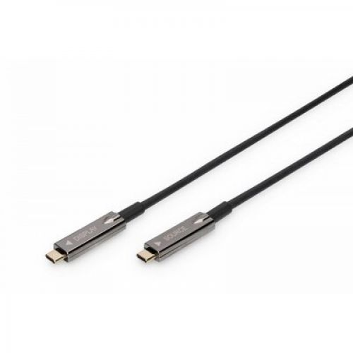 Digitus Kabel połączeniowy hybrydowy AOC USB 3.1 Typ C/USB Typ C 4K 60Hz 15m