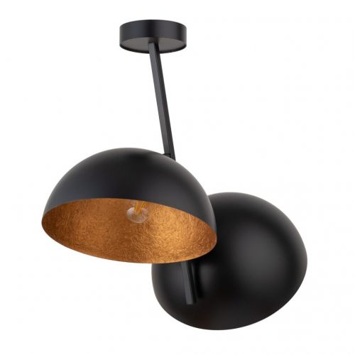 Sigma Sfera 32494 plafon lampa sufitowa 2x60W E27 czarny/miedziany