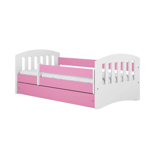 Łóżko dziecięce Pamma różowe 180x80 cm z szufladą Selsey