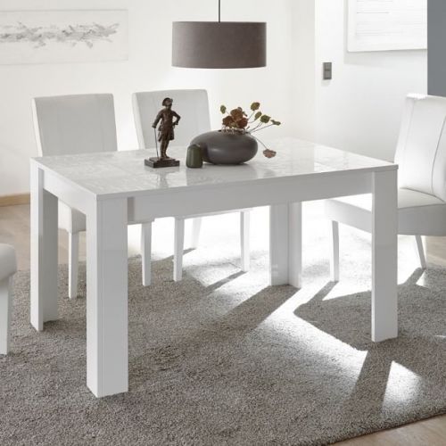 vero stół rozkładany 137-185 cm biały wysoki połysk Italia trend