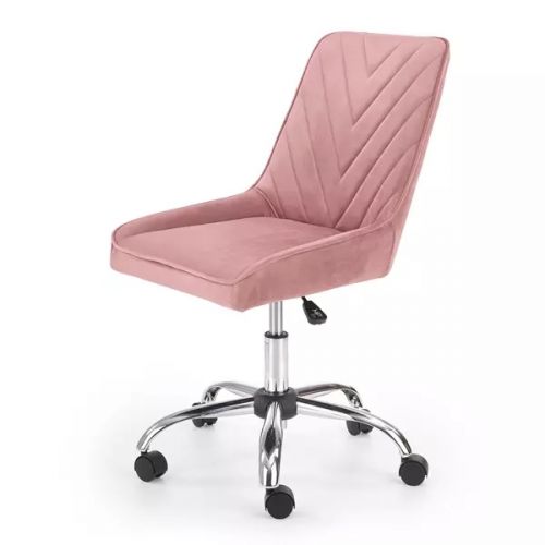 fotel młodzieżowy jose, tkanina velvet różowy Style furniture