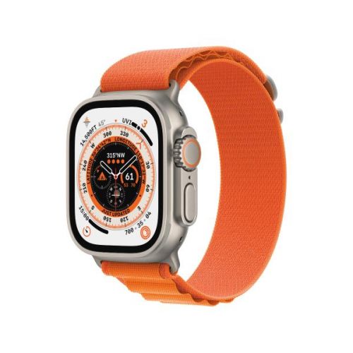Apple Watch Ultra GPS + Cellular 49mm koperta tytanowa + opaska Alpine rozmiar L (pomarańczowy)