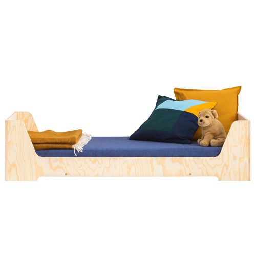 Łóżko drewniane dla dziecka Kyori na nóżkach minimalistyczne 90x170 cm Selsey