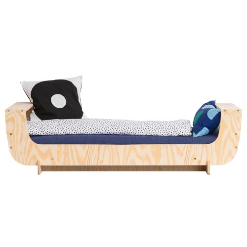 Łóżko drewniane dla dziecka Kyori w kształcie łódki 80x150 cm Selsey