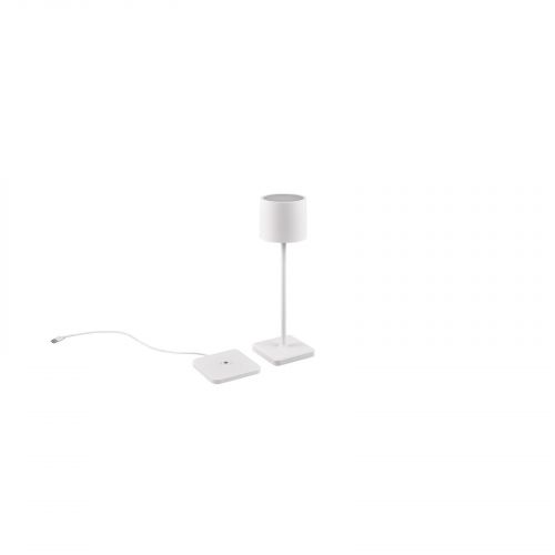 Trio Fernandez R54096131 lampa stołowa zewnętrzna lampka z funkcją ładowania IP54 1x1W LED 2700-6000K biała