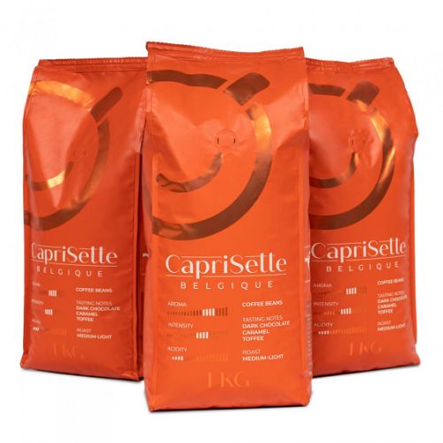 Zestaw kawy ziarnistej Caprisette Belgique, 3 kg Przyjaciele Kawy
