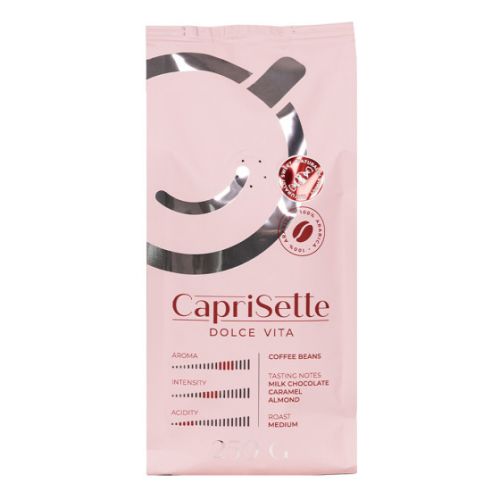 Kawa ziarnista Caprisette Dolce Vita, 250 g Przyjaciele Kawy