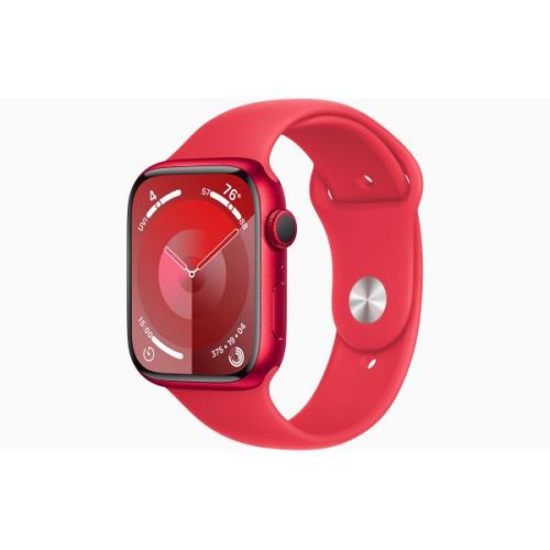 Apple Watch Series 9 GPS - koperta 45 mm z aluminium z edycji (PRODUCT)RED - pasek sportowy z edycji (PRODUCT)RED - M/L