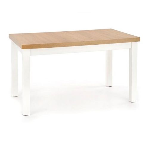 Stół rozkładany Tiago 2 140-220x80x76, blat dąb craftt, nogi białe Halmar
