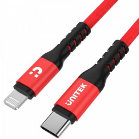Unitek Kabel USB Typ-C - Lightning C14060RD 1,0m, M/M, MFI
